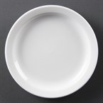 Platos llanos borde estrecho Olympia blancos 150mm