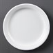 Platos llanos borde estrecho Olympia blancos 180mm