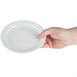 Platos llanos borde estrecho Olympia blancos 180mm