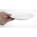 Platos llanos borde estrecho Olympia blancos 202mm