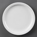 Platos llanos borde estrecho Olympia blancos 230mm