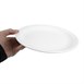 Platos llanos borde estrecho Olympia blancos 250mm