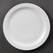 Platos llanos borde estrecho Olympia blancos 280mm
