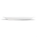 Platos llanos borde estrecho Olympia blancos 280mm