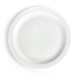 Platos llanos borde estrecho Olympia blancos 280mm