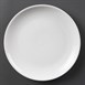 Platos llanos sin borde Olympia blancos 280mm
