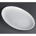 Fuentes ovaladas sin borde Olympia blancas 365 x 235mm