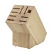 Soporte de madera para cuchillos 9 ranuras Vogue