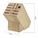 Soporte de madera para cuchillos 9 ranuras Vogue