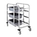 Carrito transporte acero inoxidable Vogue