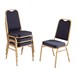 Sillas banquete de respaldo cuadrado Bolero azules