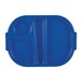 Bandeja pequeña de policarbonato Kristallon azul con compartimentos 322mm