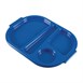 Bandeja pequeña de policarbonato Kristallon azul con compartimentos 322mm