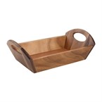Cesta de madera de acacia con asas T&G Woodware 98x180x310mm