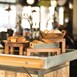 Cesta de madera de acacia con asas T&G Woodware 98x180x310mm