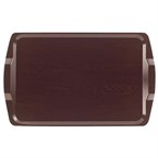 Bandeja de servicio de habitaciones Cambro con asas wenge