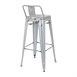 Taburete plata alto con respaldo