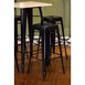 Taburete alto Bistro acero negro Bolero