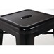 Taburete alto Bistro acero negro Bolero