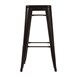 Taburete alto Bistro acero negro Bolero