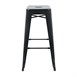 Taburete alto Bistro acero negro Bolero