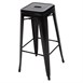 Taburete alto Bistro acero negro Bolero