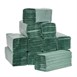 Toallas de mano verde pliegue en Z Jantex de 1 capa