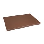 Tabla de cortar extra gruesa Hygiplas baja densidad marrón