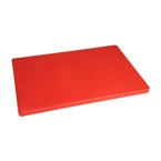 Tabla de cortar extra gruesa Hygiplas de baja densidad roja