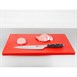 Tabla de cortar extra gruesa Hygiplas de baja densidad roja