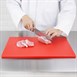 Tabla de cortar extra gruesa Hygiplas de baja densidad roja