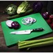Tabla de cortar Hygiplas extra gruesa de baja densidad verde