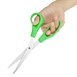 Tijeras Hygiplas código de color verde