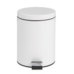 Papelera con pedal Bolero 5L blanca