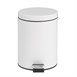 Papelera con pedal Bolero 5L blanca