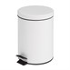 Papelera con pedal Bolero 5L blanca