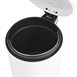Papelera con pedal Bolero 5L blanca