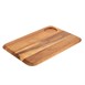 Tabla redondeada de acacia para carne Olympia