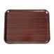 Bandeja laminada Cambro de cafetería caoba