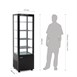 Vitrina frigorífica Polar Serie C con puerta curva de vidrio