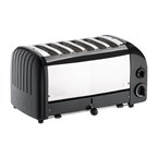 Tostadora para pan 6 rebanadas negra Dualit