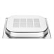 Recipiente Gastronorm acero inoxidable perforado tamaño medio 40mm Vogue