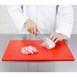 Tabla de cortar anti-microbios Hygiplas alta densidad roja