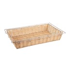 Cesta de mimbre con bastidor metálico Olympia