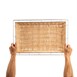 Cesta de mimbre con bastidor metálico Olympia