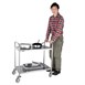 Carro de acero inox 2 estantes 810 x 455 x 855mm Vogue