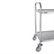 Carro de acero inox 2 estantes 810 x 455 x 855mm Vogue