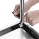 Carro de acero inox 2 estantes 810 x 455 x 855mm Vogue