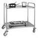 Carro de acero inox Vogue 2 estantes