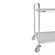 Carro de acero inox Vogue 2 estantes
